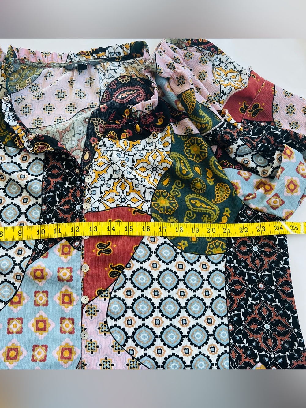 Tribal boho chic baked clay beautiful print mix size XL - Picture 6 of 10